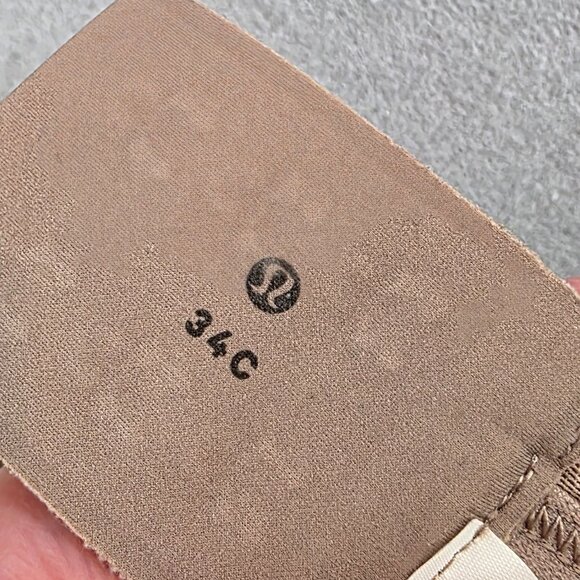 Lululemon Awake to Lace Athletic Soft Sand Bra Unpadded Wireless Comfort sz 34 C - Picture 8 of 9